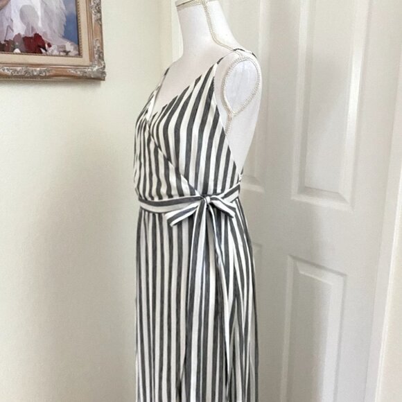 NWT Urban Outfitters Cooperative Wrap Stripe Dress Sz Large - Picture 8 of 13